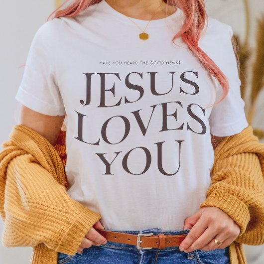 Jesus Lieben Sie | Christliches ästhetisches Ausse T-Shirt