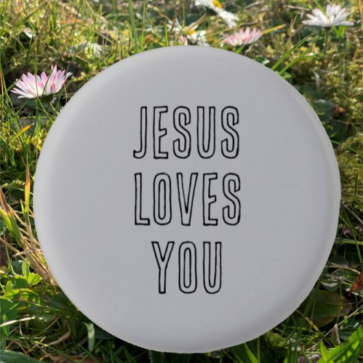 Jesus Lieben Sie Custom Grau und Schwarz Christlic Button