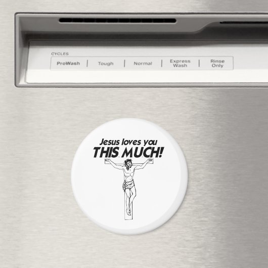 JESUS LIEBEN SIE DIESE VIEL -.pnng Magnet (In Situ (Geschirrspüler))