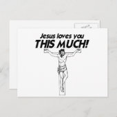 JESUS LIEBEN SIE DIESE VIEL -.pnng Postkarte (Vorne/Hinten)