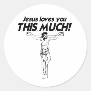 JESUS-LIEBEN SIE DIESES VIEL - .PNG RUNDER AUFKLEBER