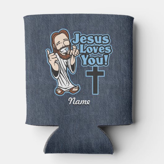 Jesus Lieben Sie Dosenkühler (Rückseite)