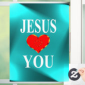Jesus Lieben Sie Fensteraufkleber (Zuhause)
