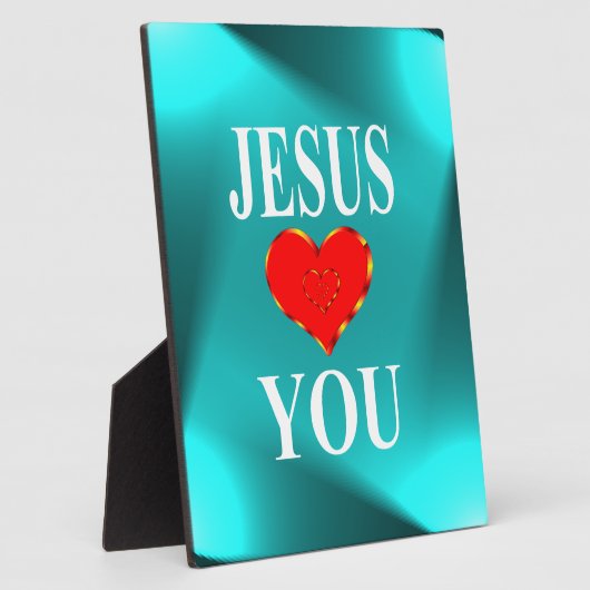 Jesus Lieben Sie Fotoplatte (Seite)