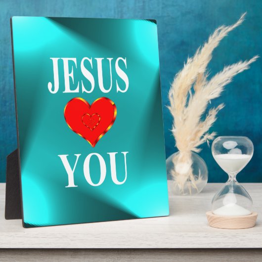 Jesus Lieben Sie Fotoplatte (Seite)