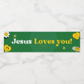 Jesus Lieben Sie für Kirche / Wohltätigkeit Wasserflaschenetikett (Einzelnes Label)