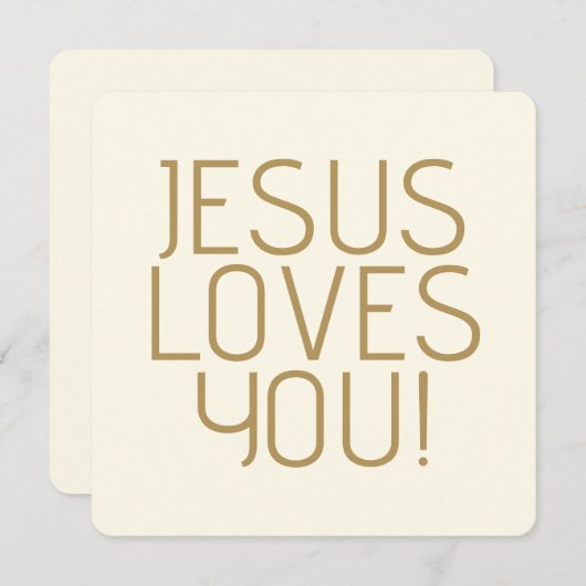 Jesus Lieben Sie | Gelbweiß und gelblich (Vorne/Hinten)