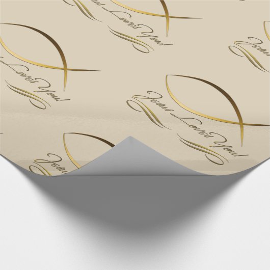 Jesus-Lieben Sie! Geschenkpapier (Ecke)