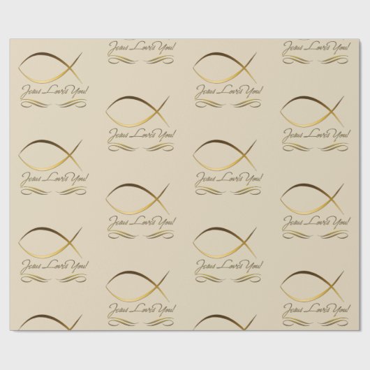 Jesus-Lieben Sie! Geschenkpapier (Flach)