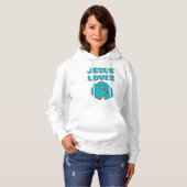 Jesus Lieben Sie glauben, basisches Zitat Frauen Hoodie (Vorne ganz)