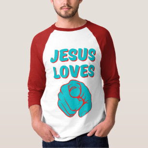 Jesus Lieben Sie glauben basisches Zitat Männer 3/ T-Shirt