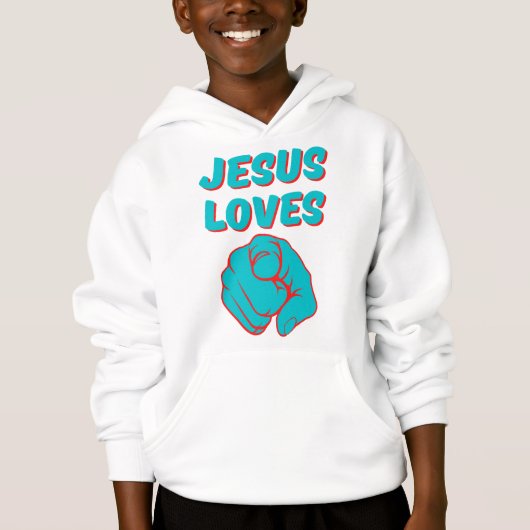 Jesus Lieben Sie glauben, dass Boy's Hoodie (Vorderseite)