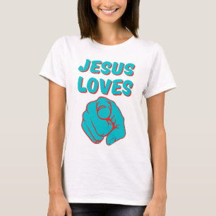 Jesus Lieben Sie glauben, dass Zitat Frauen T-Shirt