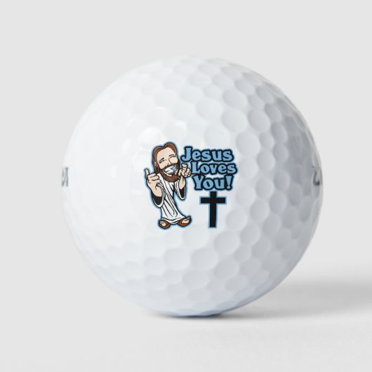 Jesus Lieben Sie Golfball (Vorderseite)