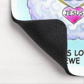 Jesus Lieben Sie individuelle Name Maus Pad Mousepad (Ecke)