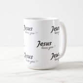 Jesus Lieben Sie Kaffee Tasse (VorderseiteRechts)