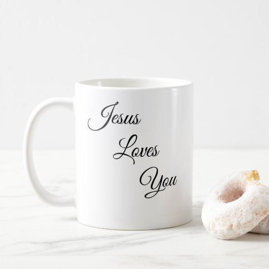Jesus Lieben Sie Kaffee Tasse (Mit Donut)