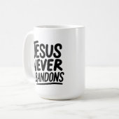 Jesus Lieben Sie 😁 Kaffee Tasse 15oz (Vorderseite Links)