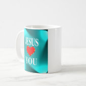Jesus Lieben Sie Kaffeetasse (Vorderseite Links)