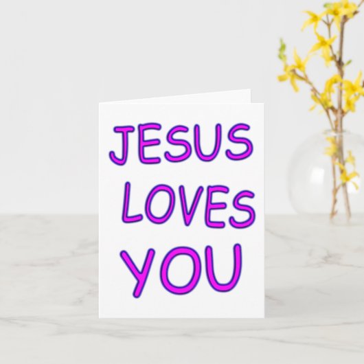 Jesus Lieben Sie Karte (Gelbe Blume)