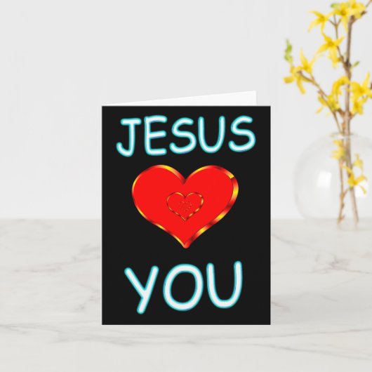 Jesus Lieben Sie Karte (Gelbe Blume)