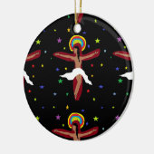 Jesus Lieben Sie Keramik Ornament (Links)