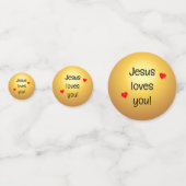 Jesus Lieben Sie Konfetti (Rückseiten)