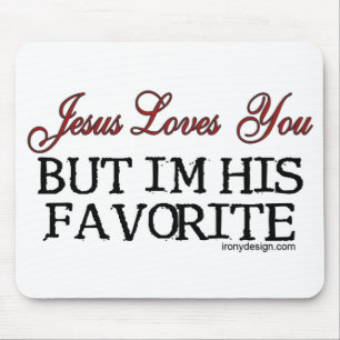 Jesus-Lieben Sie Lieblings Mousepad