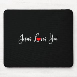 Jesus Lieben Sie lustige Christus Religiöse Christ Mousepad