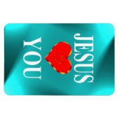 Jesus Lieben Sie Magnet (Horizontal)