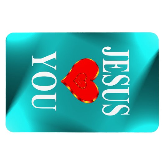 Jesus Lieben Sie Magnet (Horizontal)