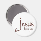 Jesus Lieben Sie Magnet (Vorderseite/Rückseite)