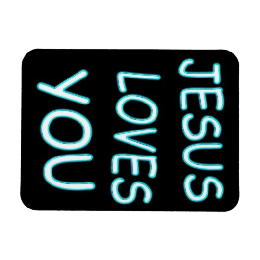 Jesus Lieben Sie Magnet (Horizontal)
