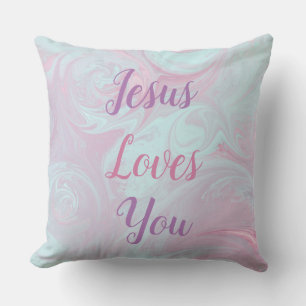 Jesus Lieben Sie marmorieren Dekorative PIllow Kissen