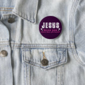 Jesus-Lieben Sie mehr als Sie wissen Sie Button (Beispiel)