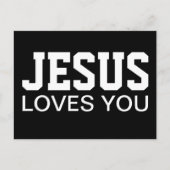 Jesus Lieben Sie Motivierend Typografie Postkarte (Vorderseite)