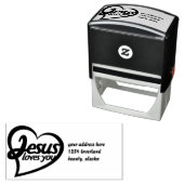 Jesus Lieben Sie Permastempel (Beispiel)