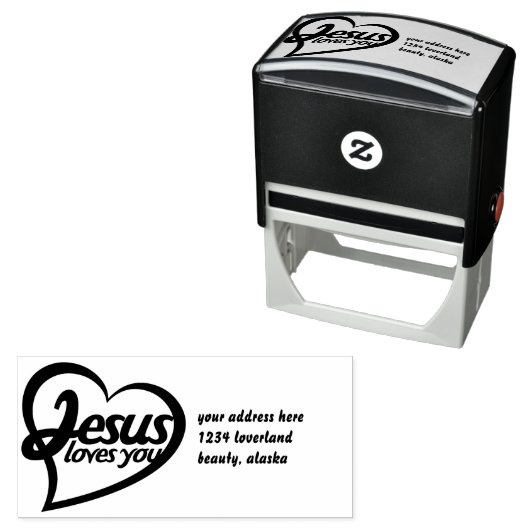 Jesus Lieben Sie Permastempel (Beispiel)