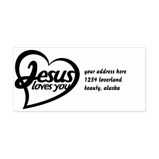 Jesus Lieben Sie Permastempel (Design)