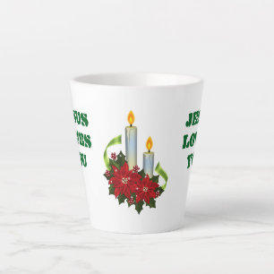 Jesus Lieben Sie Poinsettia Latte Tasse