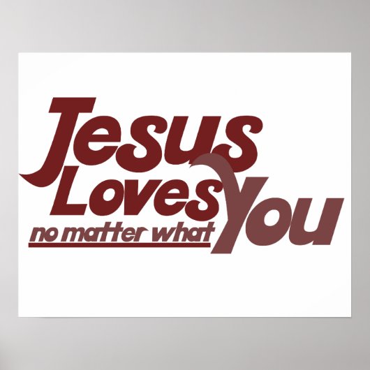 Jesus Lieben Sie Poster (Vorne)