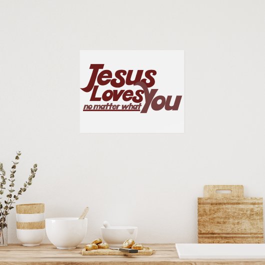 Jesus Lieben Sie Poster (Küche)