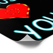 Jesus Lieben Sie Poster (Ecke)