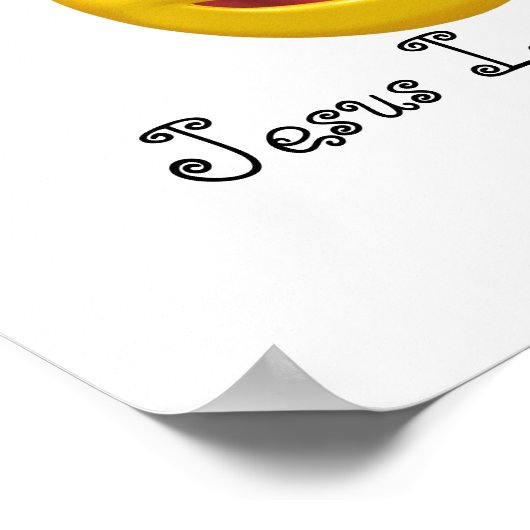 Jesus Lieben Sie Poster (Ecke)