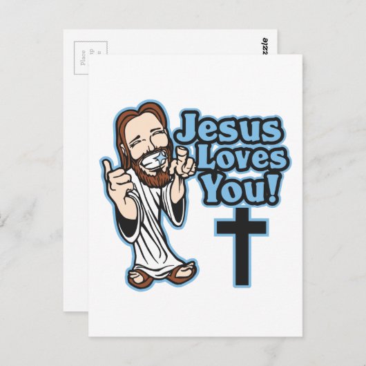 Jesus Lieben Sie Postkarte (Vorne/Hinten)
