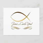 Jesus Lieben Sie Postkarte (Vorderseite)