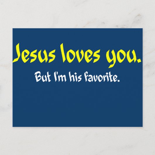 Jesus Lieben Sie Postkarte (Vorderseite)