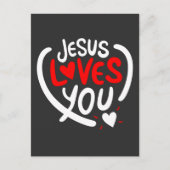 Jesus Lieben Sie Postkarte (Vorderseite)