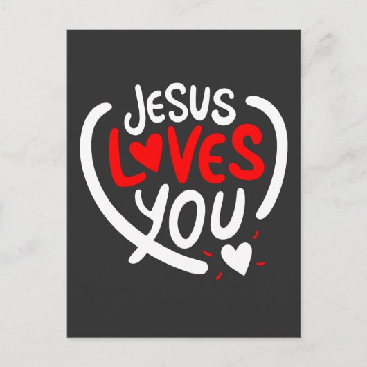 Jesus Lieben Sie Postkarte (Vorderseite)