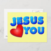 Jesus Lieben Sie Postkarte (Vorne/Hinten)